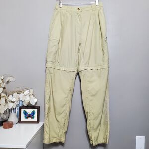 Ex Officio Convertible Pants Womens Size 14/16 Khaki  Hiking Outdoor READ